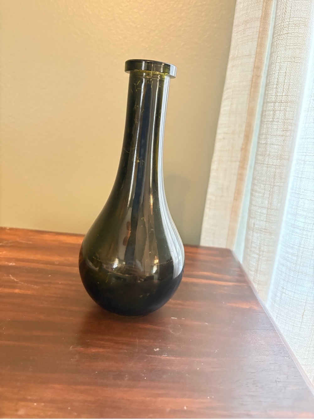 Dark green Glass Decorative Bud Vase - Home Accents